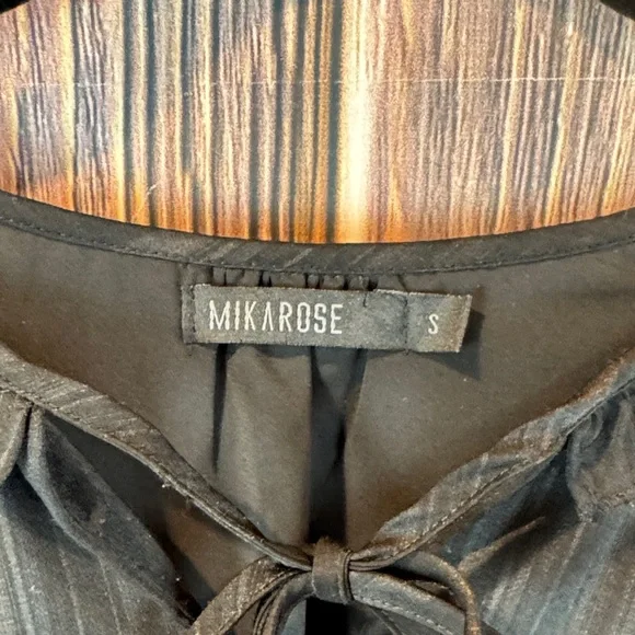 Mikarose Black Long-Sleeve Ruffle Tiered Dress - Picture 4 of 9